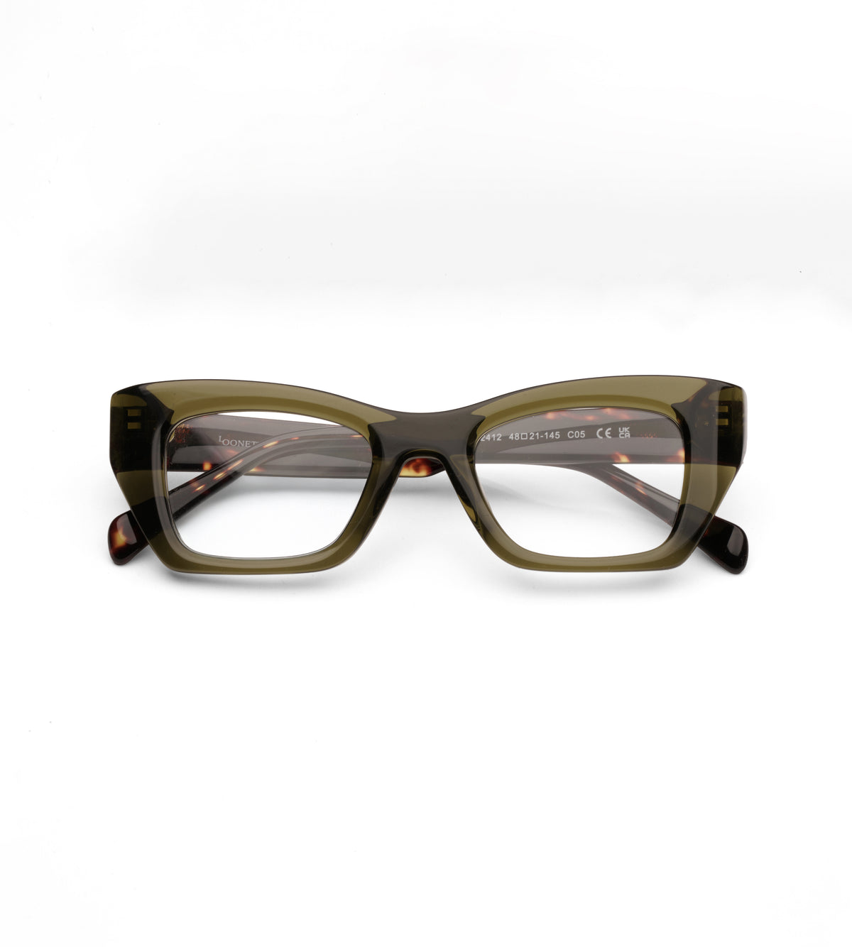 Loonettes Oblong |Olive front | tortoise sides