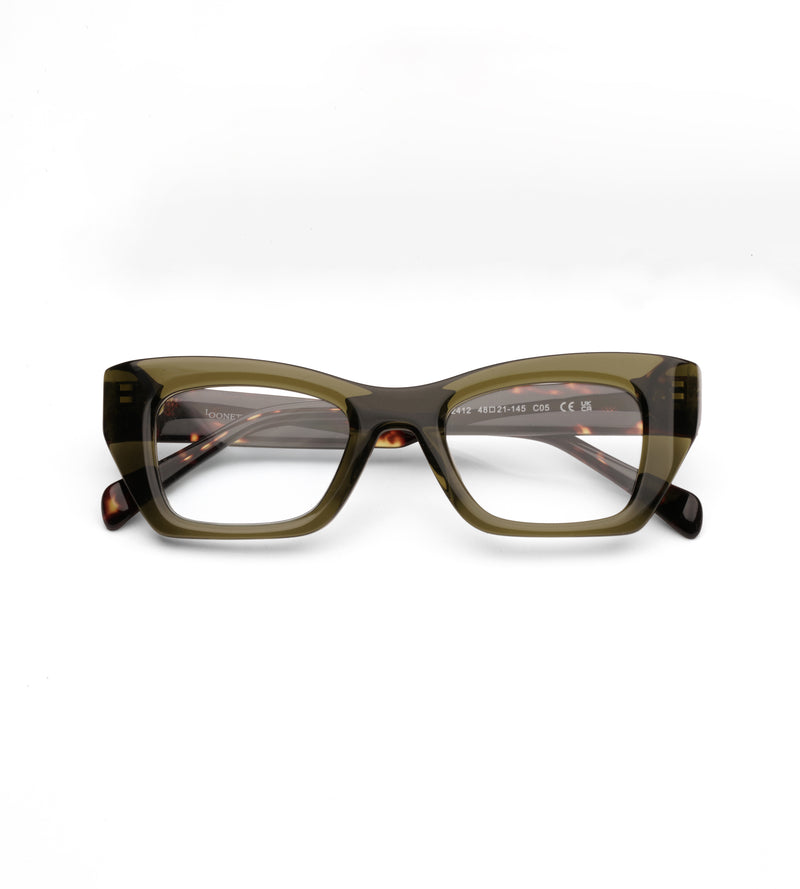 Loonettes Oblong |Olive front | tortoise sides