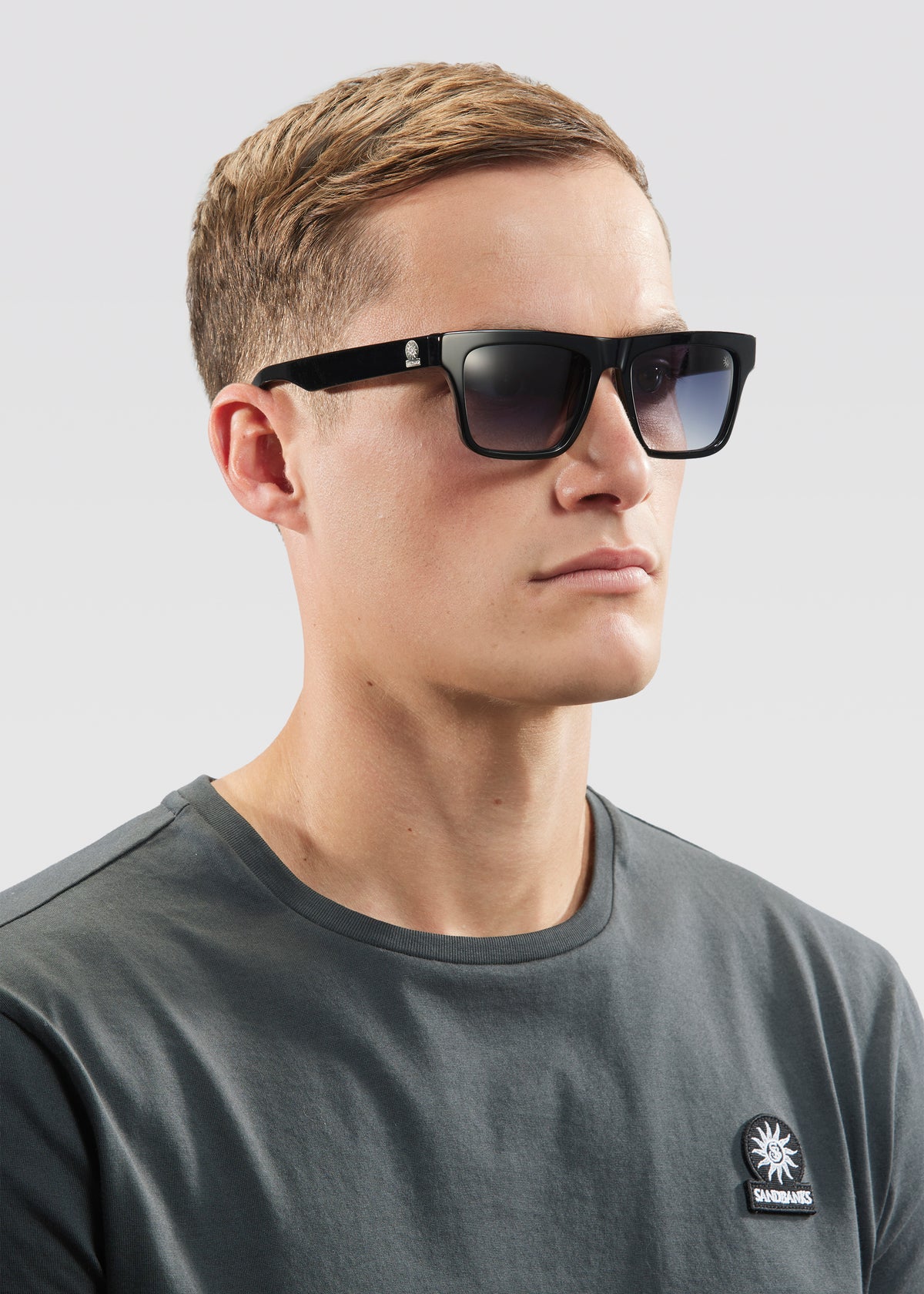 Sandbanks Monaco Wayfarer Sunglasses - Noir