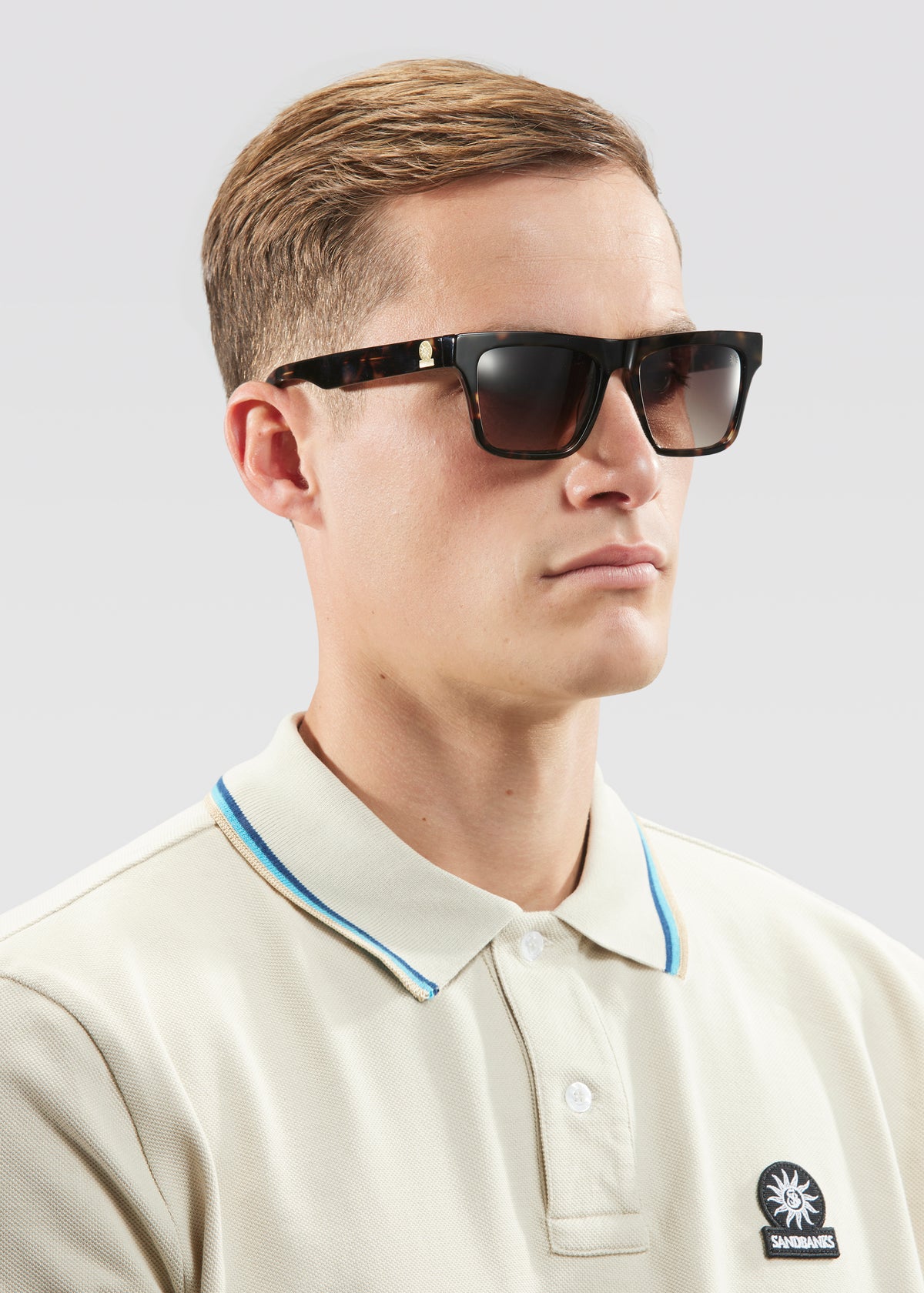 Sandbanks Monaco Wayfarer Sunglasses - Havana