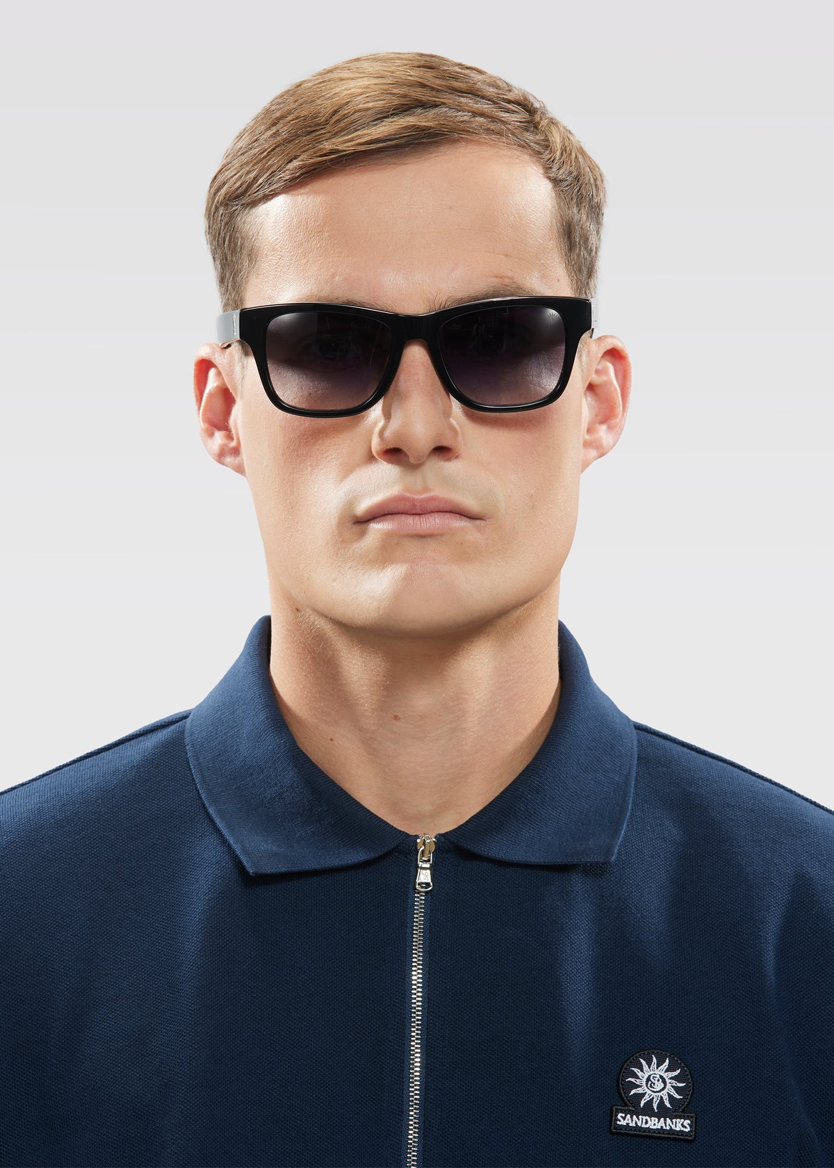 Sandbanks Riviera Wayfarer Sunglasses - Noir