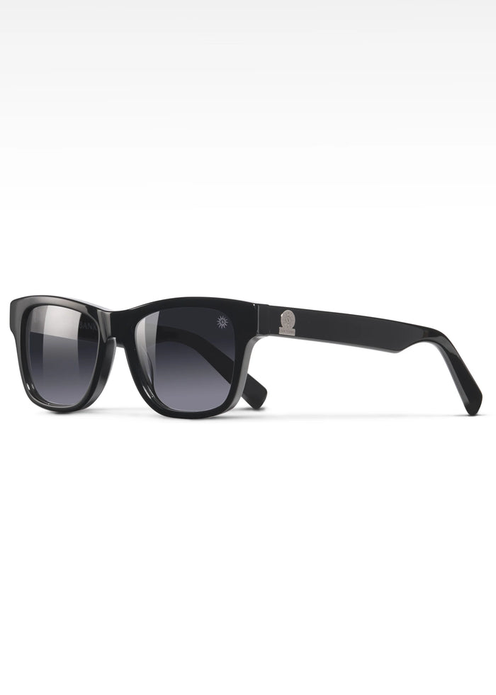 Sandbanks Riviera Wayfarer Sunglasses - Noir
