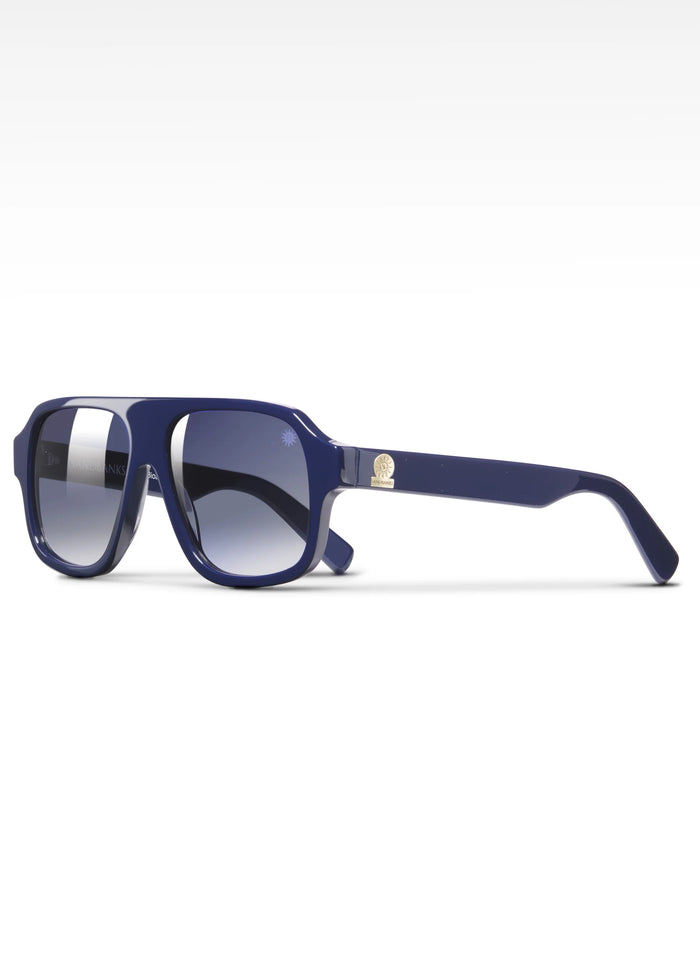 Sandbanks Vegas Aviator Sunglasses - Navy