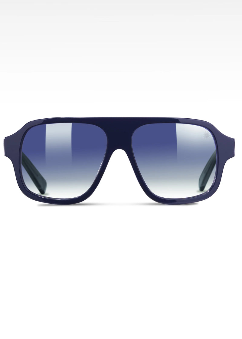 Sandbanks Vegas Aviator Sunglasses - Navy